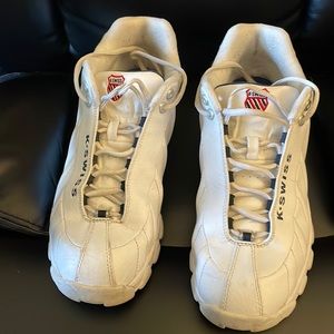 K-Swiss size 10 like new white sneakers non smoking house